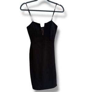 Elegant Black Spaghetti Strap Dress